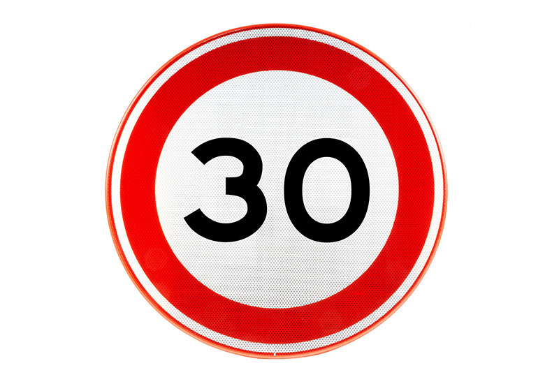 Snelheidsborden (A) Snelheidsborden (A)