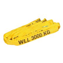 Rondstrop 3 ton met certificaat - Geel