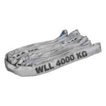 Rondstrop 4 ton met certificaat - Grijs
