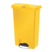 Rubbermaid Kunststof Pedaalcontainer Front Step Geel 50 L