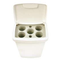 Bekerbak 5-gaats 50 liter wit