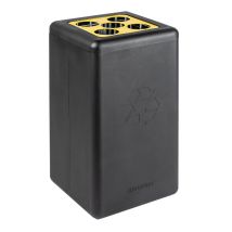 Bekerbak Circulair Cups 65 liter zwart/geel