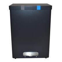 Pedaalemmer DutchDesign afvalscheiding 2x34 liter grafiet