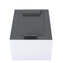 Top met klepdeksel voor afvalbak modulair V-part 60 liter - Kleur naar keuze