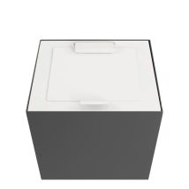 Top met klepdeksel voor afvalbak modulair V-part 90 liter - Kleur naar keuze