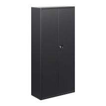 Draaideurkast Bisley Hoog Zwart 914x400x1950 mm 4 legborden