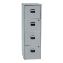 Archiefkast Bisley Home Zilver 413x400x1321 mm 4 lades