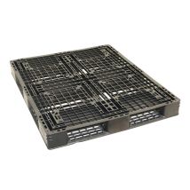 Kunststof Pallet 100x120 cm Gebruikt Open Dek - 6 Onderlatten