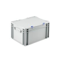 Euronorm Bak met Deksel 400x300x235 mm Grijs