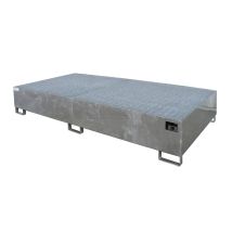 Stalen IBC Lekbak Bauer Verzinkt 2650x1300x435 mm 1128 Liter