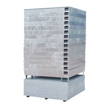 Stalen Lekbak Stapelbaar Bauer 1200x1200x280 mm 240 Liter