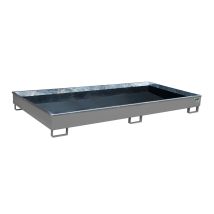 Stalen Stelling Lekbak Bauer PE Grijs 2665x1315x210 mm 312 Liter