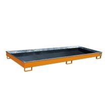 Stalen Stelling Lekbak Bauer PE Oranje 3265x1315x195 mm 325 Liter
