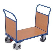 Plateauwagen 500 kg 1200x800 mm met 2 Wanden