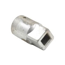 Onderadapter 27 mm Aluminium 12x12 mm Binnen Vierkant