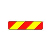 Achtermarkering klasse III 566 x 132 mm, bord link 1 mm dik