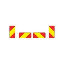 Ensemble de panneaux de signalisation pour camions 283x132x1 mm classe II (2+2 pcs)