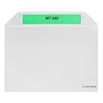 Magnetische kaarthoezen A5 liggend grijs - doos 100 stuks