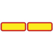Set achtermarkeringsstickers aanhangwagen-trailer