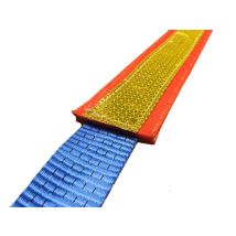 Beschermhoes polyester met reflectie geel