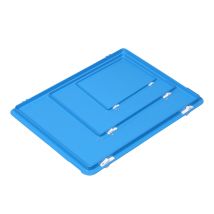 Rako Euronorm Scharnierdeksel Blauw met snapsluiting
