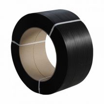 Ruban de cerclage en PP noir 12 mm x 0,65 mm 2100 mètres K280