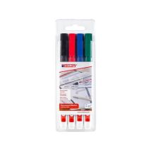 Permanente Marker Edding 400 kleurenset Navulbaar - 4stuks