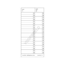 Stempelkaart Werkorder nr55 - 500 stuks