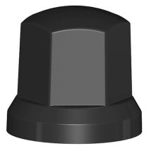 Capuchon d'écrou de roue Noir - Choix de la largeur et de la hauteur