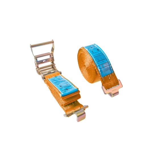 Spanband 50 mm. 1,8 ton 9M Oranje met F-track fitting
