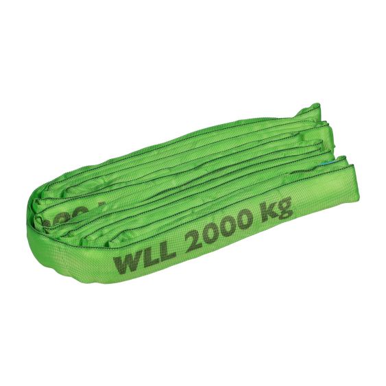 Rondstrop 2 ton met Certificaat - Groen 8M