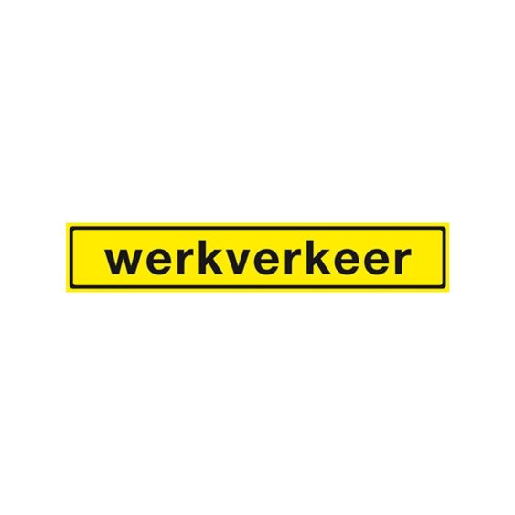 Sticker "Werkverkeer" 400x100 mm Klasse II