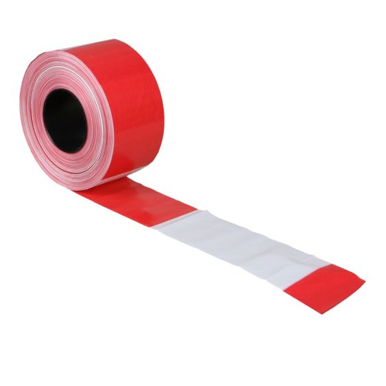 Afzetlint rood/wit 500 meter op rol