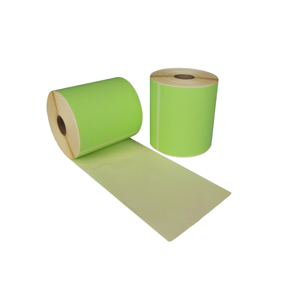 Zebra compatible etiket 102 x 150 mm groen 280 eti/rol kern 25 mm