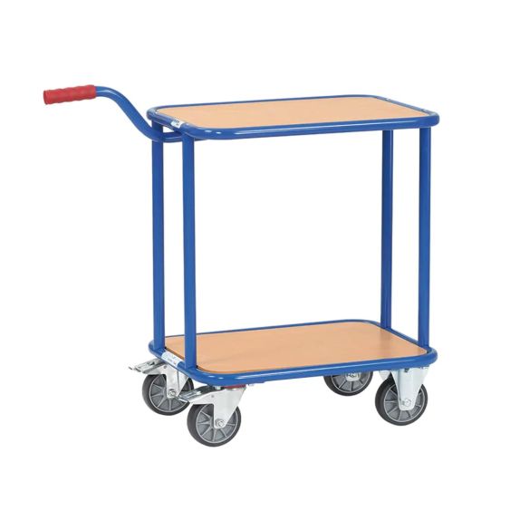 Rolplateau met Duwstang 250 kg H860 mm 2 Etages