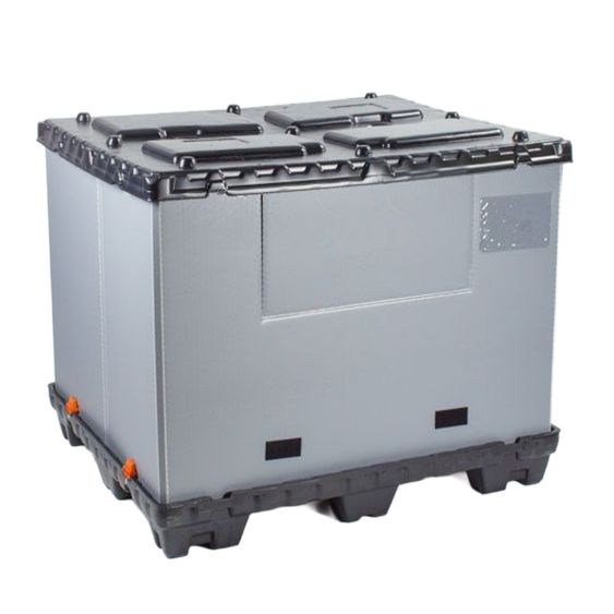 Kunststof Palletbox Vouwbaar 100x120x100 cm - 9 Poten 