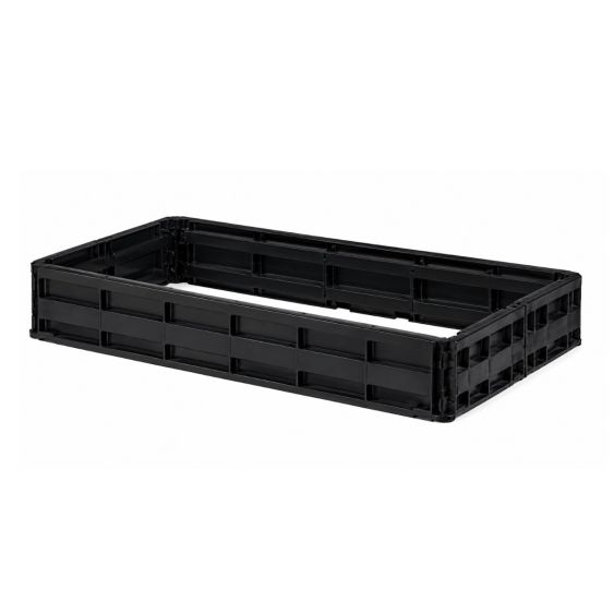 Kunststof Palletrand 80x120x20 cm met 6 scharnieren - Nieuw