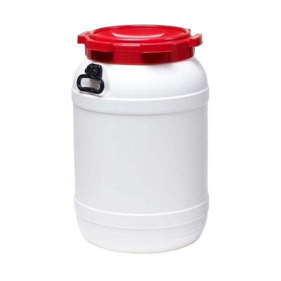 Wijdmondvat 7068H Wit met Handgrepen 68 liter