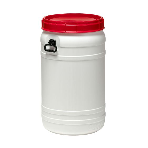 Super Wijdmondvat 6994H Wit met Handgrepen 110 liter