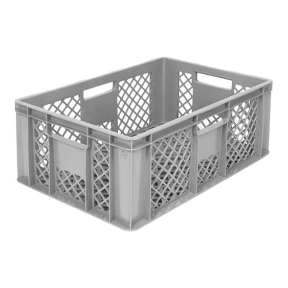 Broodkrat Geperforeerd 600x400x240 mm Grijs