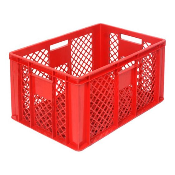 Broodkrat Geperforeerd 600x400x320 mm Rood