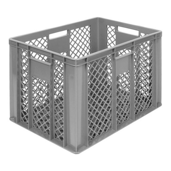 Broodkrat Geperforeerd 600x400x410 mm Grijs