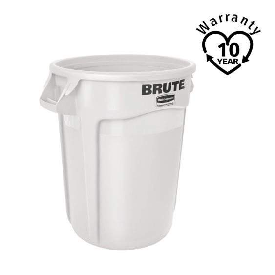 Rubbermaid Brute Container Rond Wit 121,1 Liter - warranty