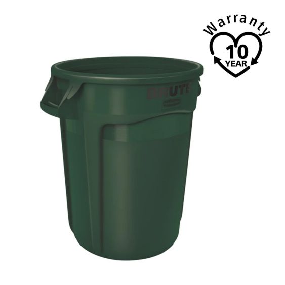 Rubbermaid Brute Container Rond Groen 121,1 Liter - warranty