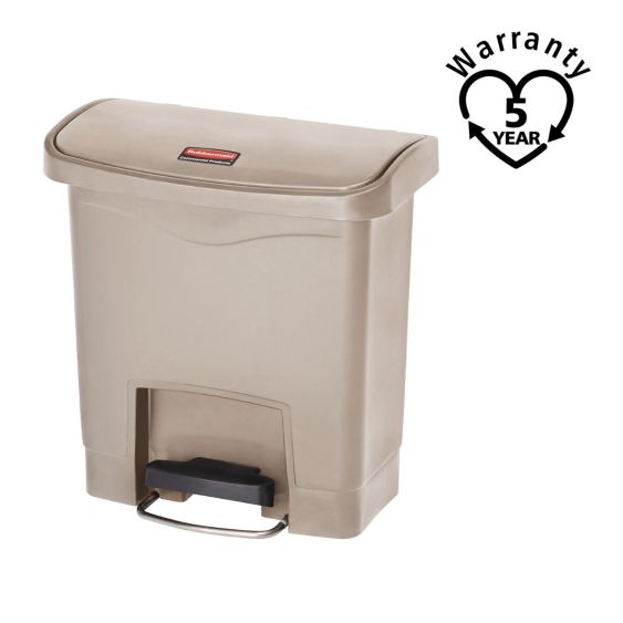 Rubbermaid Pedaalcontainer Front Step 15 L - Kleur naar Keuze - warranty