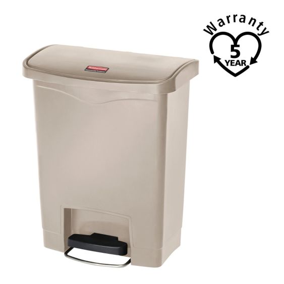 Rubbermaid Pedaalcontainer Front Step 30 L - Kleur naar Keuze - warranty