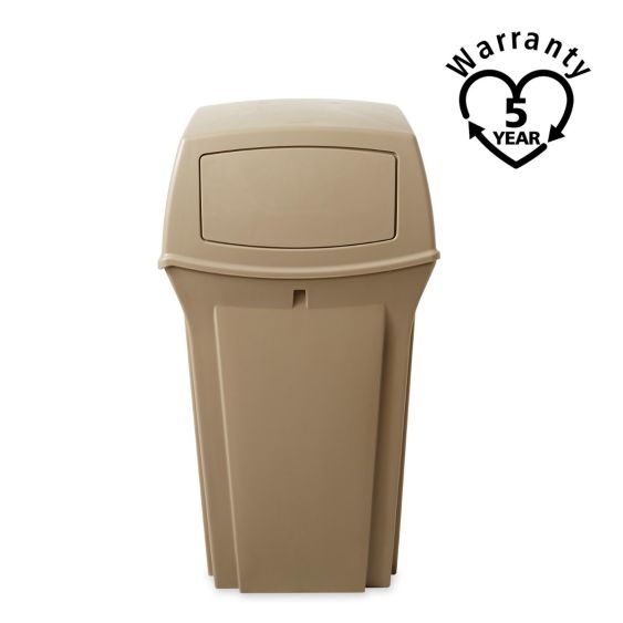 Rubbermaid Container 2 Openingen 132,5 Liter - Kleur naar Keuze - warranty