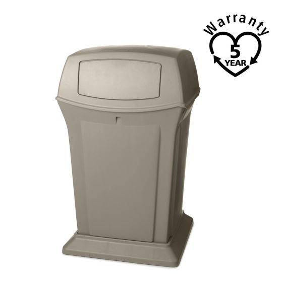 Rubbermaid Container Beige  2 Openingen 170,3 Liter - warranty