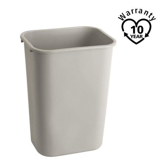 Rubbermaid Rechthoekige Afvalbak Grijs 39 Liter - warranty