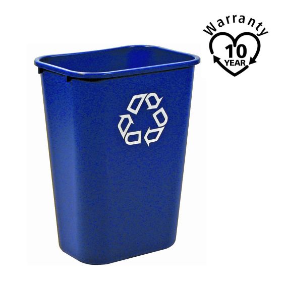 Rubbermaid Rechthoekige Afvalbak Blauw 39 Liter - warranty